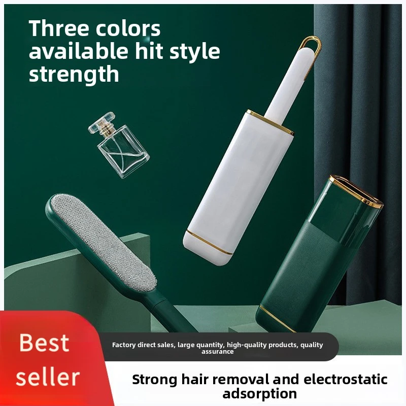 

Double-Sided Pet Hair Remover, Manual Electrostatic Sticky Lint Brush, for Cat, Clothing, Sofa, Furniture, Carpet Cleaning