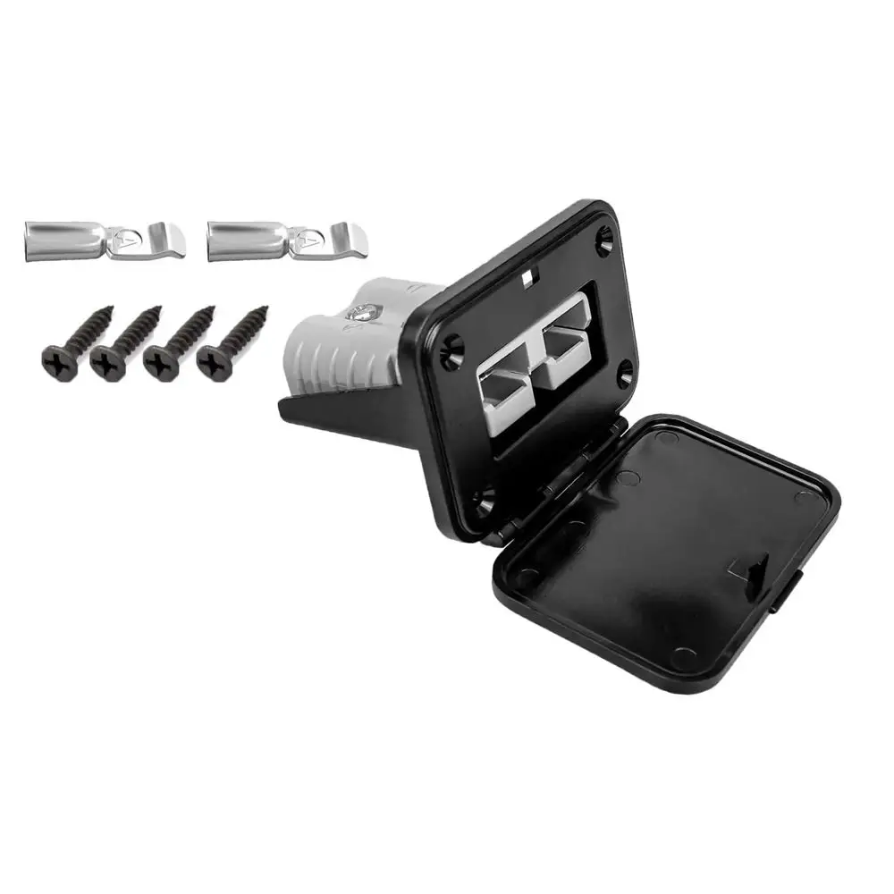 50A Battery Connector Fireproof Waterproof Plug Mount Panel Quick Disconnect Flush Mount Bracket for Anderson SB50 Series