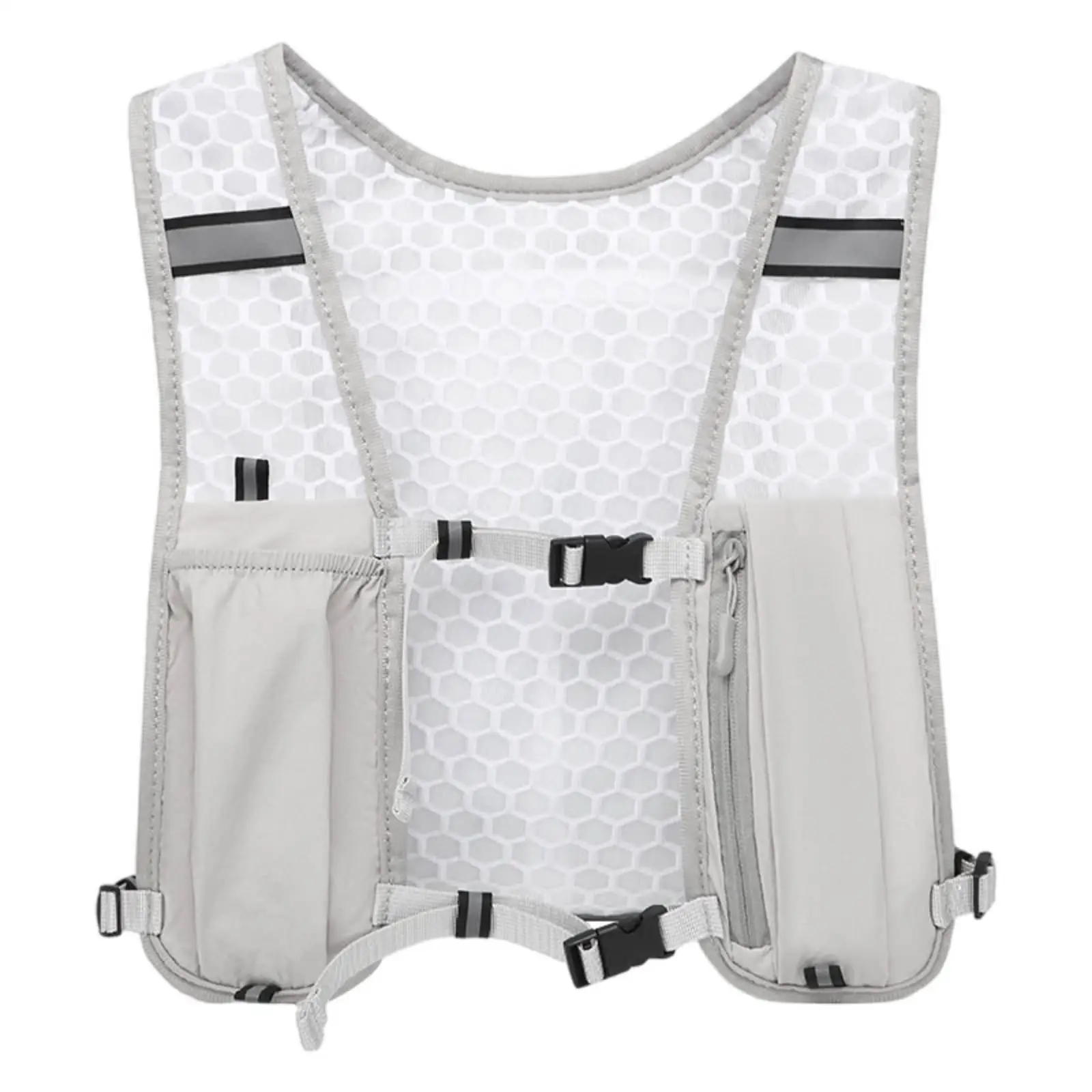 Outdoor Running Vest Multi Pocket Hydrator Backpack Lightweight Water Bag for Trail Running and Hiking