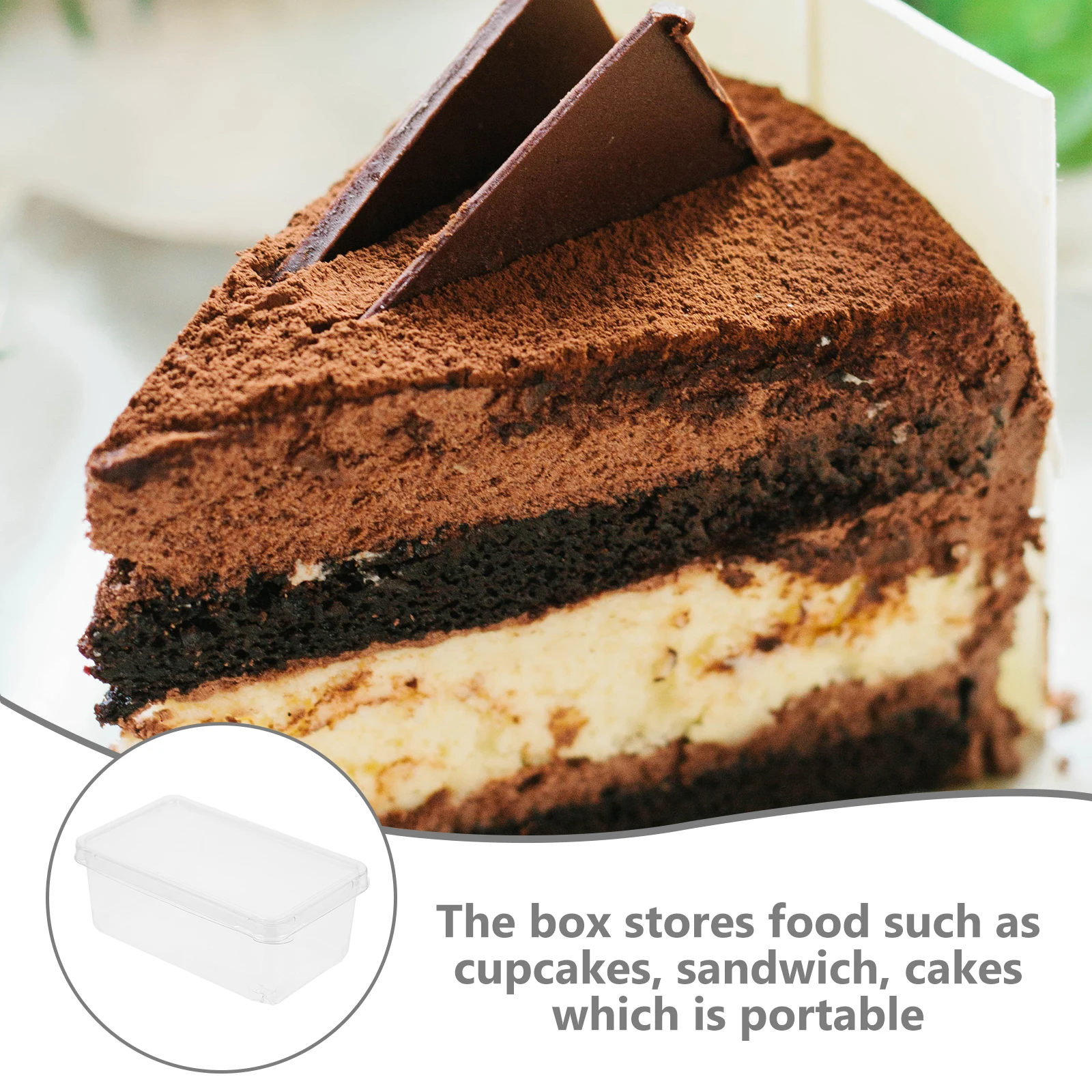 

Tiramisu Boxes Cake Containers Transparent Small Cupcake Case Clear Mousse Boxes Party Favor Storage Food Mini Box For Cupcakes