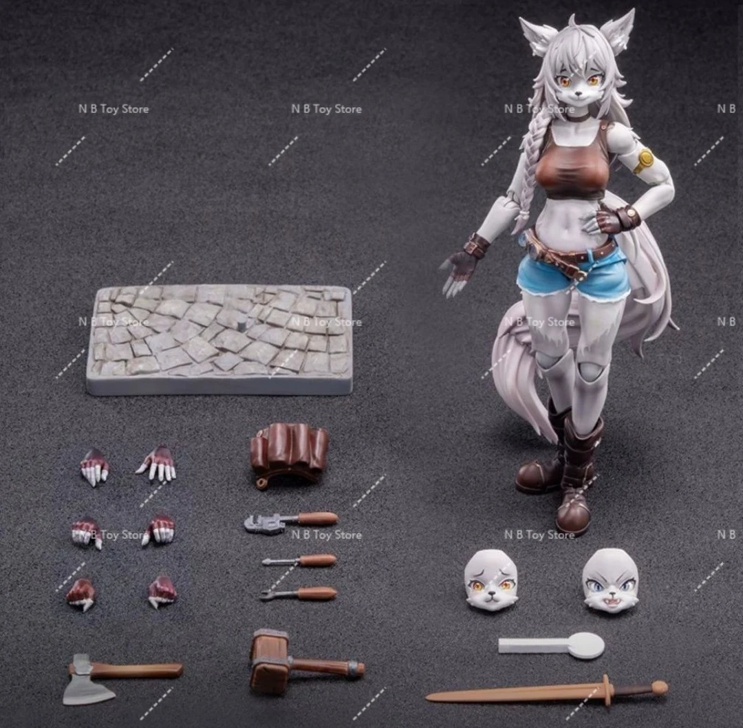 متوفر في المخزون LADOTOYS Leah مصلح نمط المنقولة فتاة المحمول عصر 001 الرسوم المتحركة نموذج عمل الشكل لعبة جمع هدية