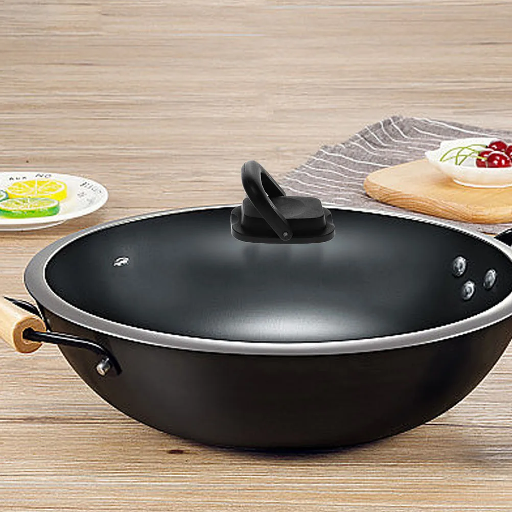 

2Pcs Universal Anti-Scald Pot Lid Handles Foldable Heat Resistant Foldable Replacement Pan Cover Knobs Kitchen Cookware