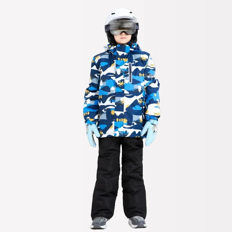 

Gilrs Skiing Suits Winter Kids Ski Sets Waterproof Windproof Kids Ski Jacket Outdoor Thicken Warm Hooded Snowboard Sports Suits