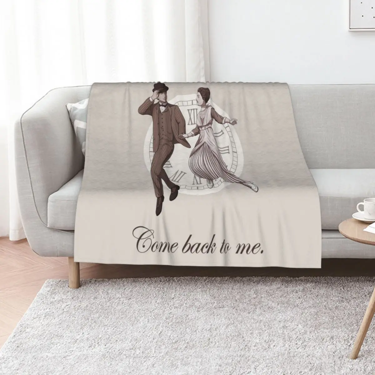 Somewhere in time -Come back to me Throw Blanket Nap Flannels Blankets For Bed Luxury Designer blankets ands wednesday Blankets