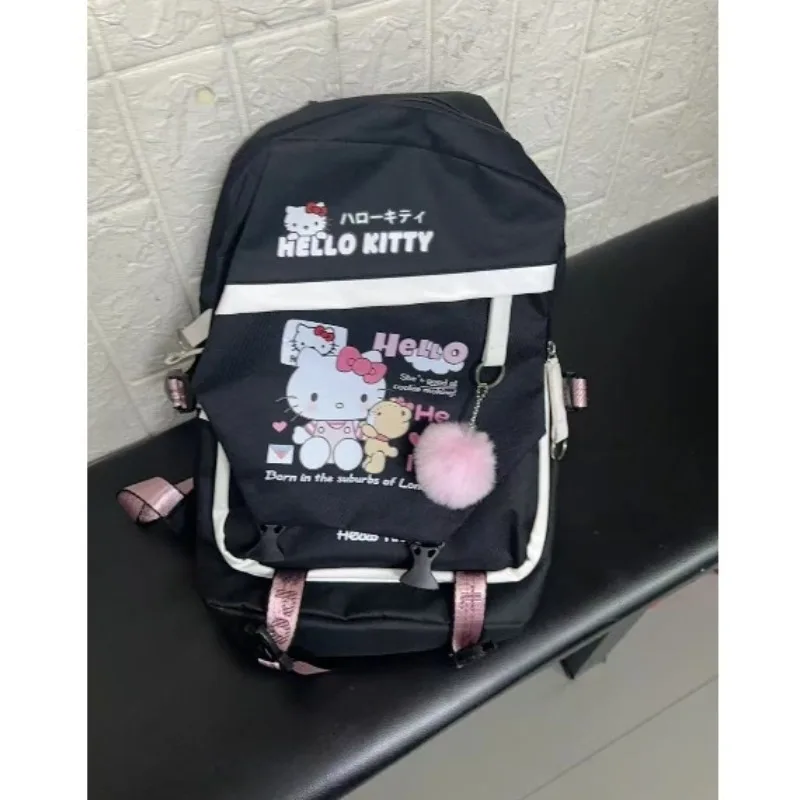 Школьный рюкзак Hello Kitty с мультяшным узором, студенческая корейская версия, универсальный индивидуальный креативный модный рюкзак, подарок, оптовая продажа