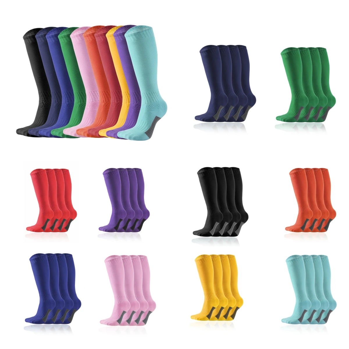 2 Pack Youth Baseball Socks Toddler Football Soccer Socks Baseball Softball Kneehigh Socks for Kids Boys Girls Tall Sports Socks