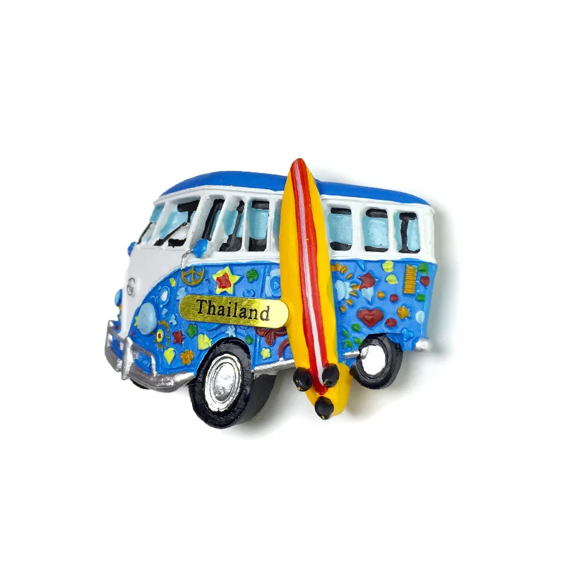 Thailand Koh Samui Vacation Car High-End Atmosphere Refrigerator Magnet Travel Souvenir Home Handmade Painted Decoration - Image 5