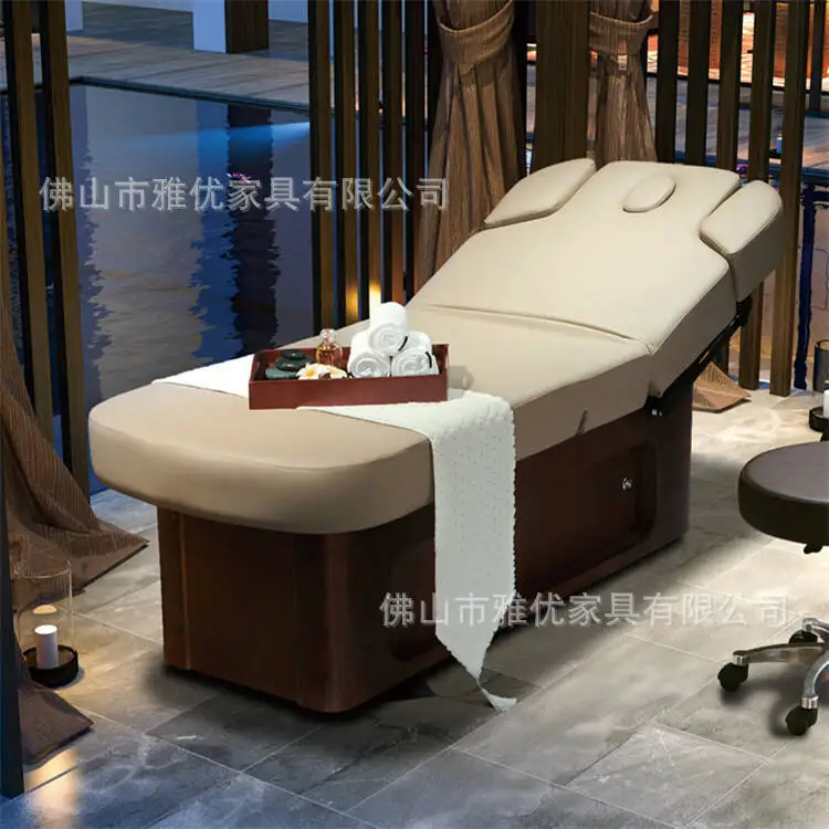 

Electric Beauty Bed Beauty Salon Special High-end Club Massage Bed Solid Wood