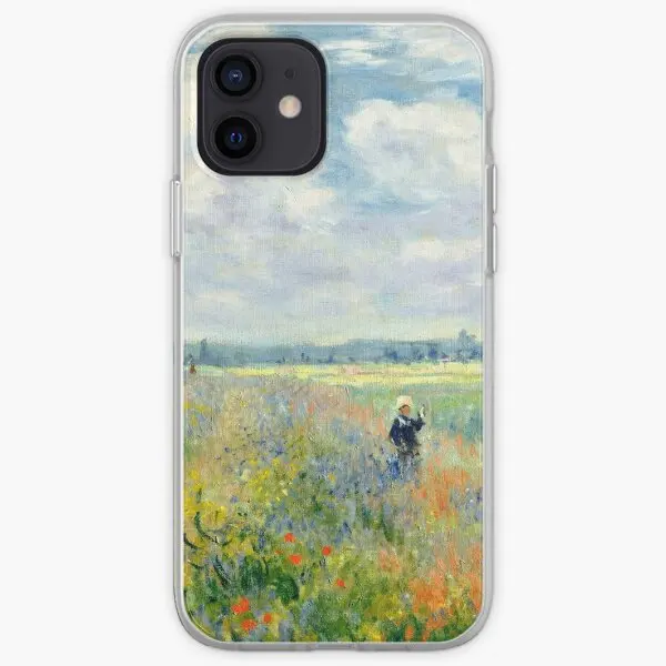 Fields Of Poppies Claude Monet Iphone To  Phone Case Customizable for iPhone X XS XR Max 6 6S 7 8 Plus 11 12 13 14 Pro Max Mini