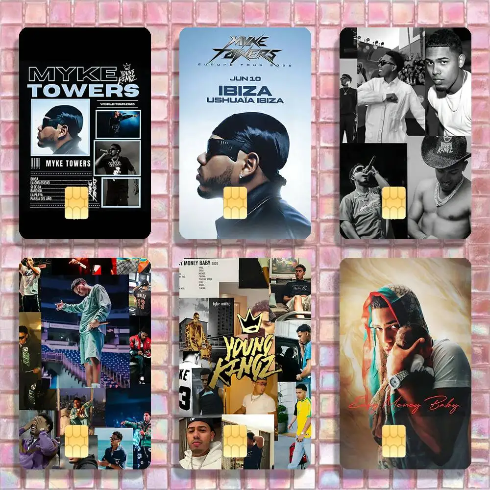 

M-Myke T-Towers 2025 Stickers Credit Visa Debit Bank Charge Card Bus Metro Waterproof Sticker Decal Decoration