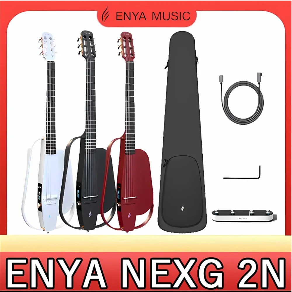 Enya Acoustic-Electric Carbon Fiber Classical Nylon String Travel Guitar NEXG 2N Smart Acustica Electric Guitarra with 50W Wirel