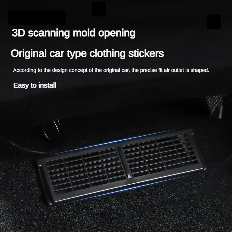 for Tesla Model 3 Y 2023 Under Seat Air Outlet Cover Underseat Air Vent Anti-blocking Dust Cover Model3 Car Interior Accessories