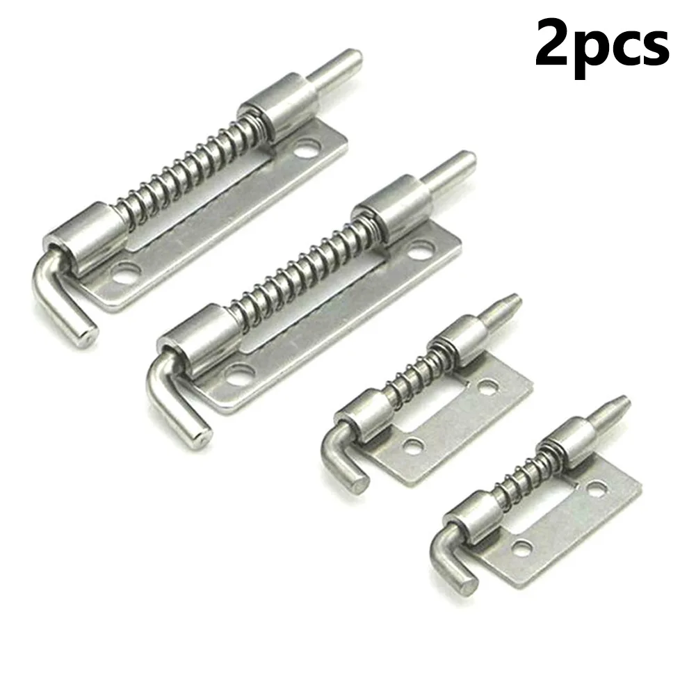 

2pcs Spring Loaded Latch Pin Spring Loaded Latches Security Bolt Latch Tone Door Cabinet Hinges Home Hardware Accessories