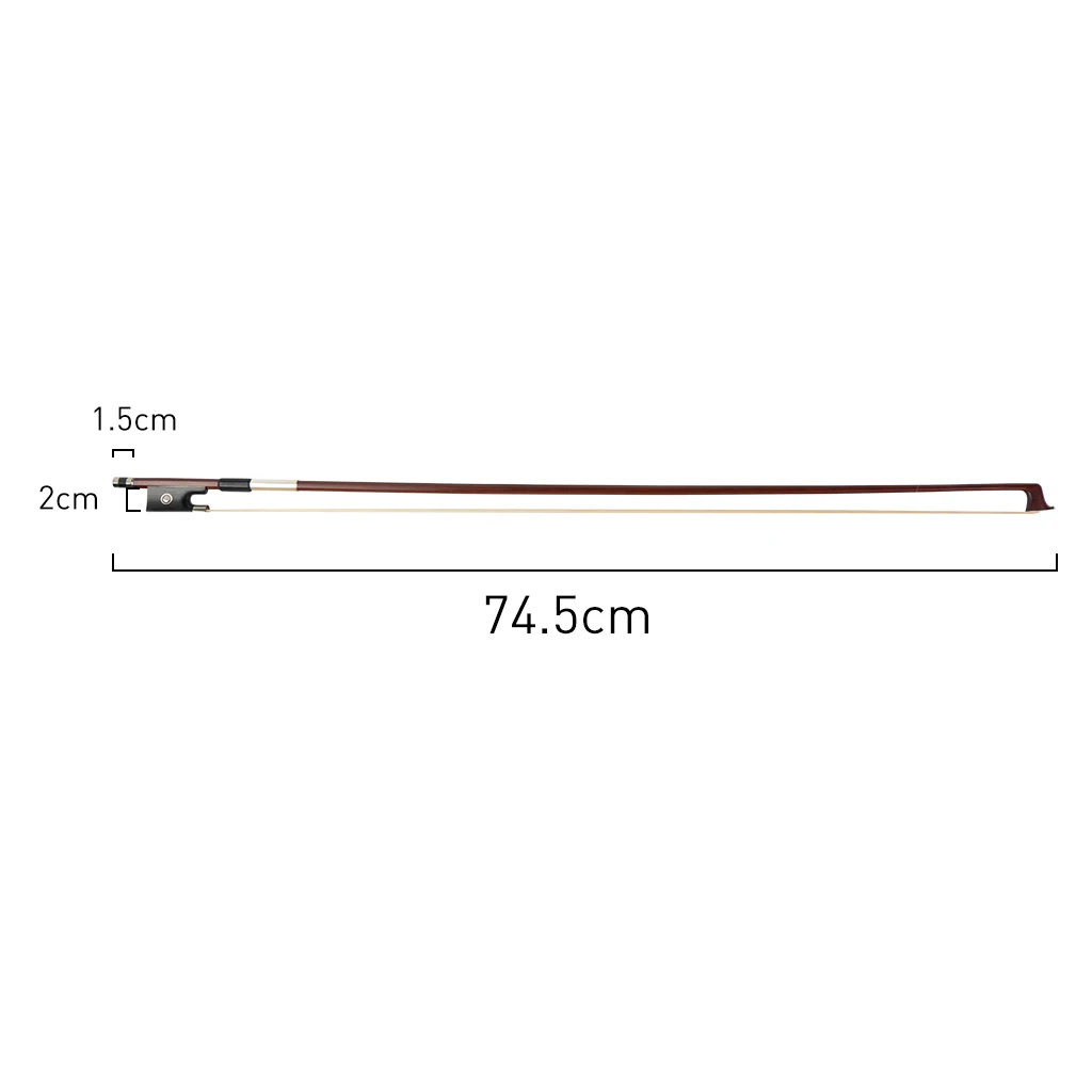 Mugig 4/4 Violin Bow Brazilwood Octagonal Stick Seep Leather Wrap Ebony Frog Bow Well Balance