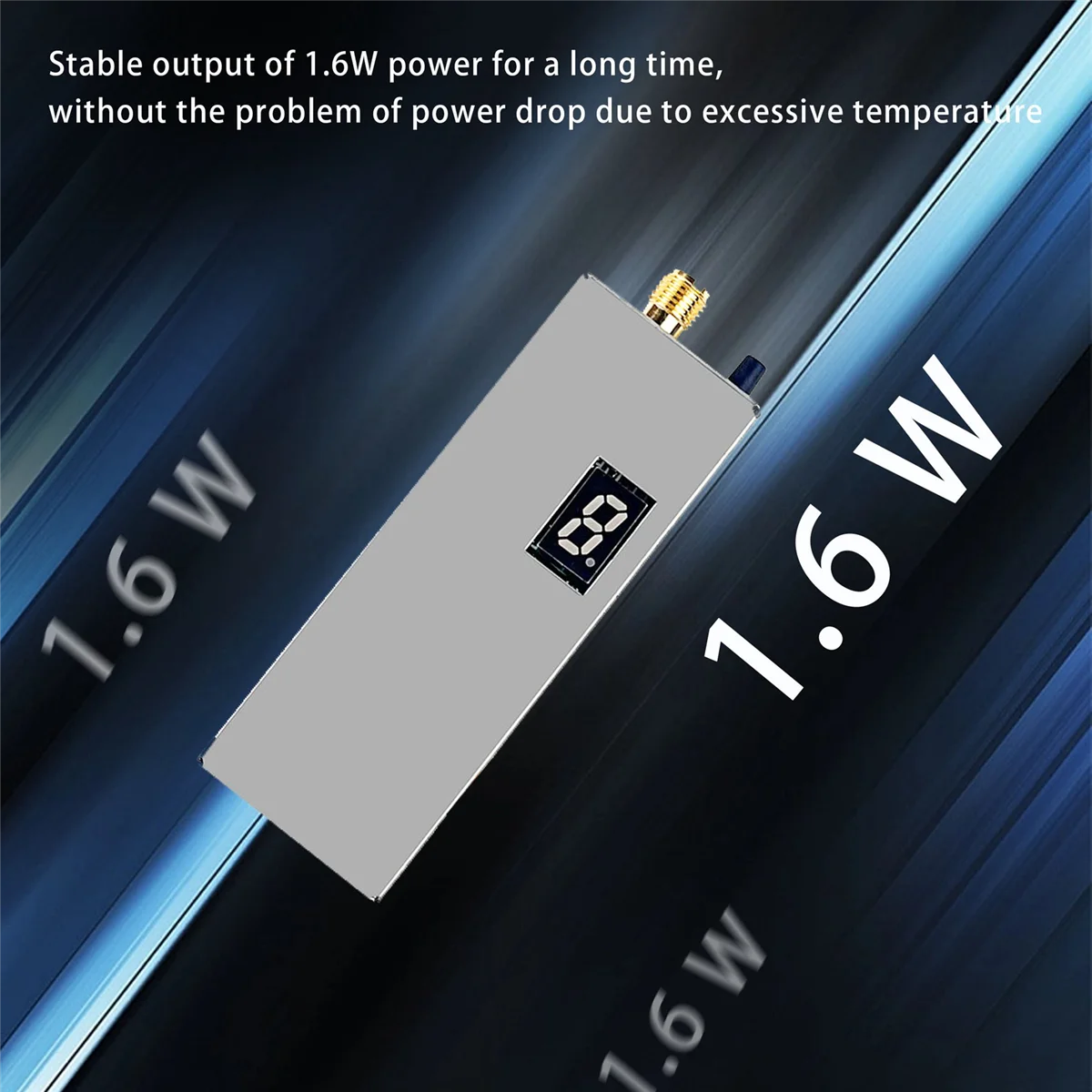 Transmissor VTX para Zangão FPV de Longo Alcance, Modelo RC, 1.2G, 1.3G, 1.6W, 8CH, 0.1mW, 25mW, 800mW, 1600mW