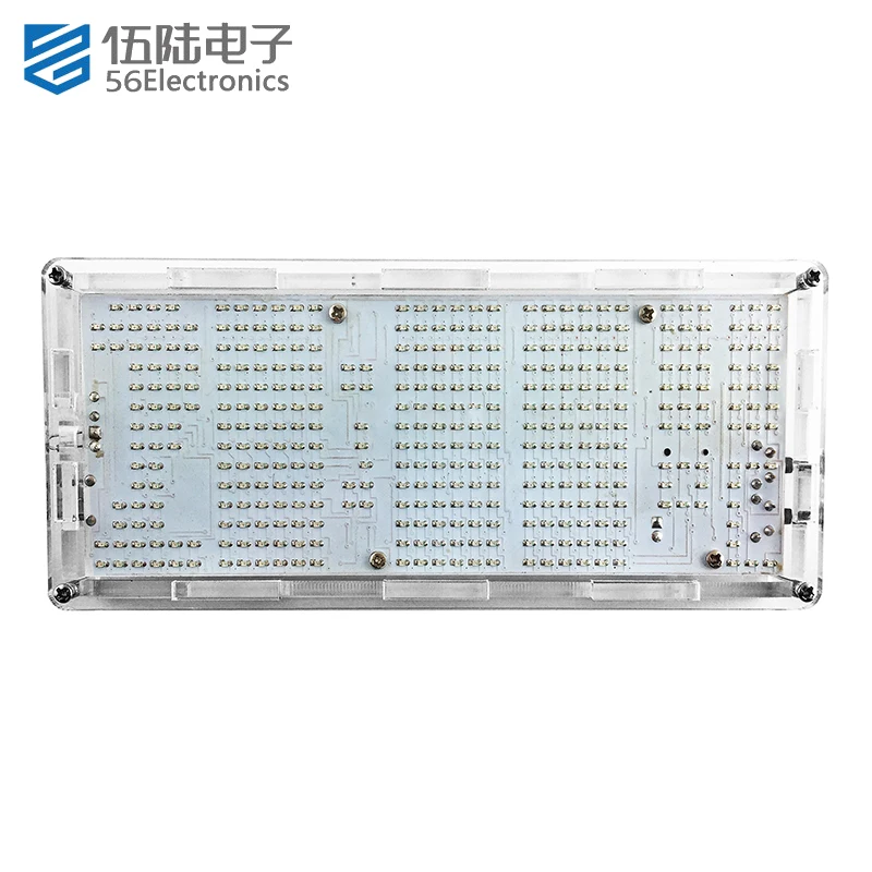 Zestaw zegara z matrycą punktową LED 51, jednoukładowy mikrokomputer, sterowany optycznie zegar elektroniczny, części do samodzielnego montażu