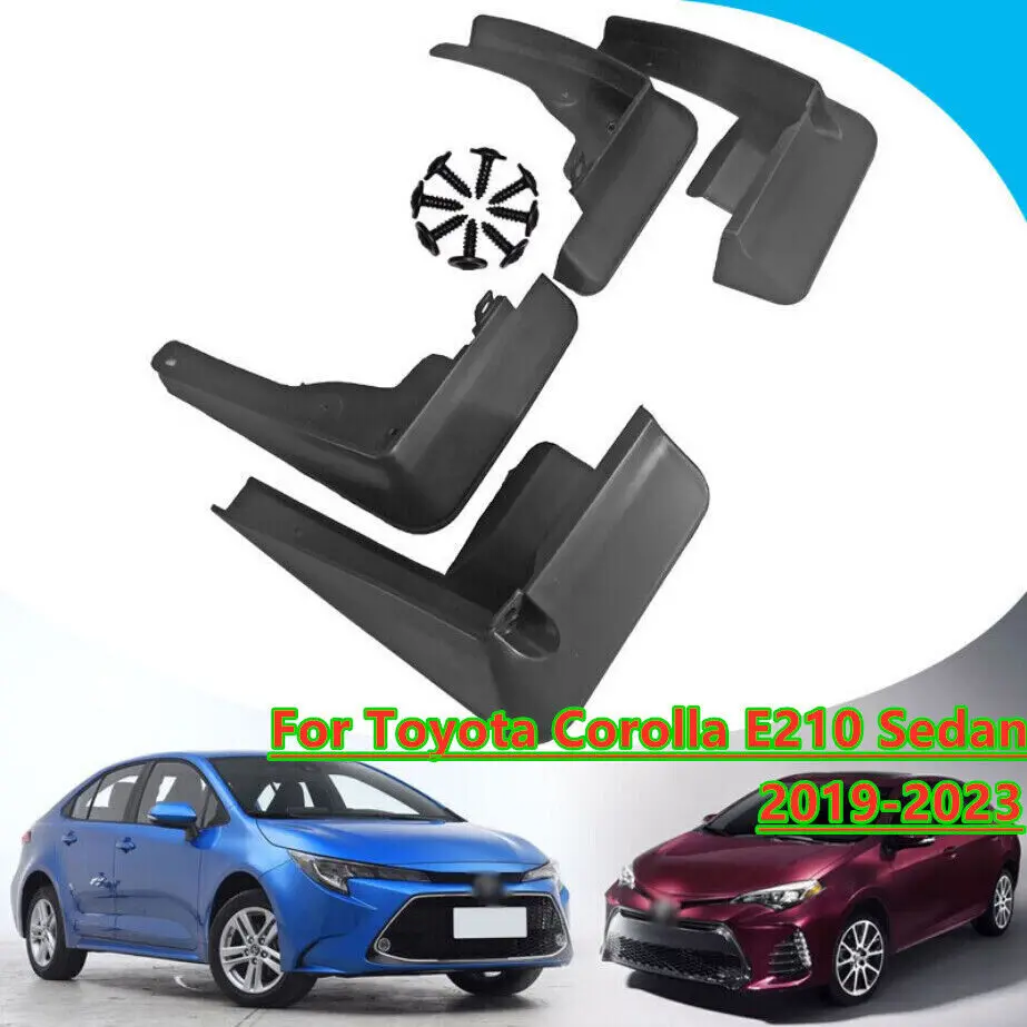 

4Pcs Splash Fender Mud Flaps Guards For 2019-2023 Toyota Corolla E210 Sedan