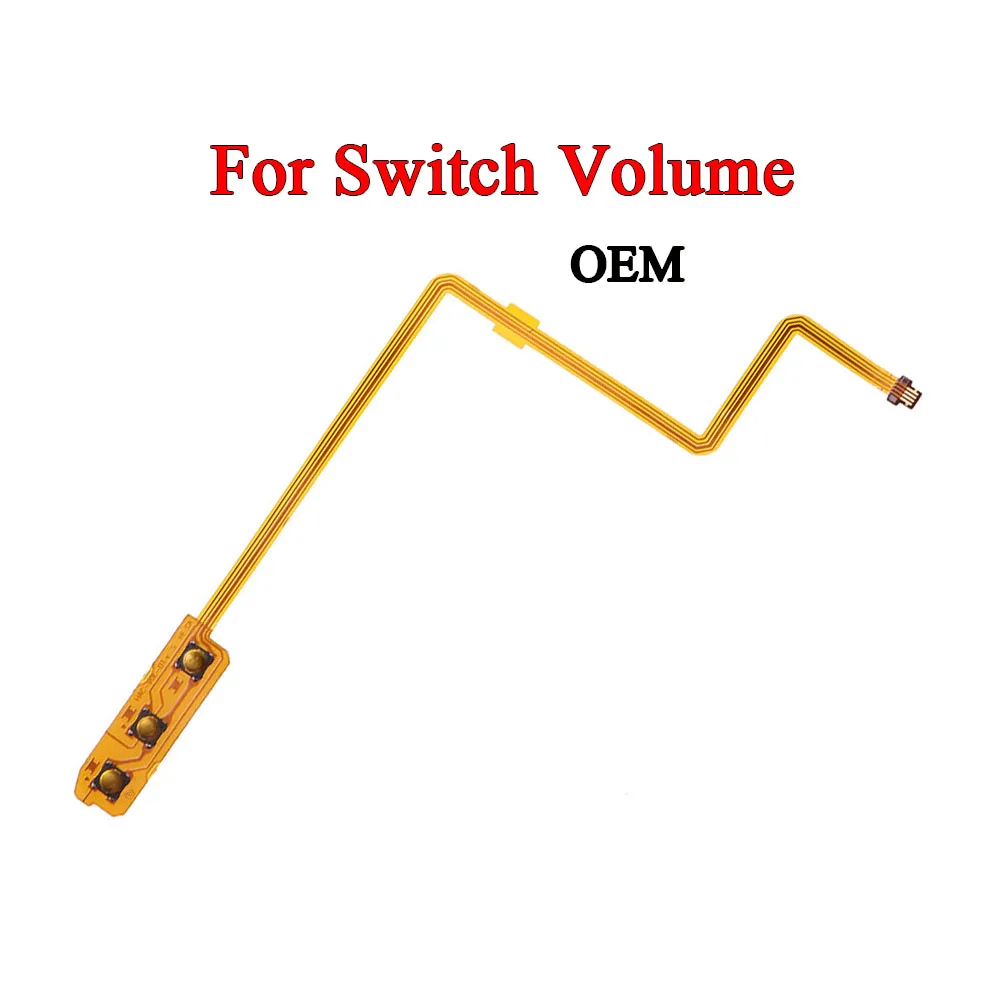 닌텐도 스위치 조이 콘 ZR ZL L SL SR 버튼 키 리본 플렉스 케이블 On Off 볼륨 리본 케이블 수리 교체 부품 1Pcs