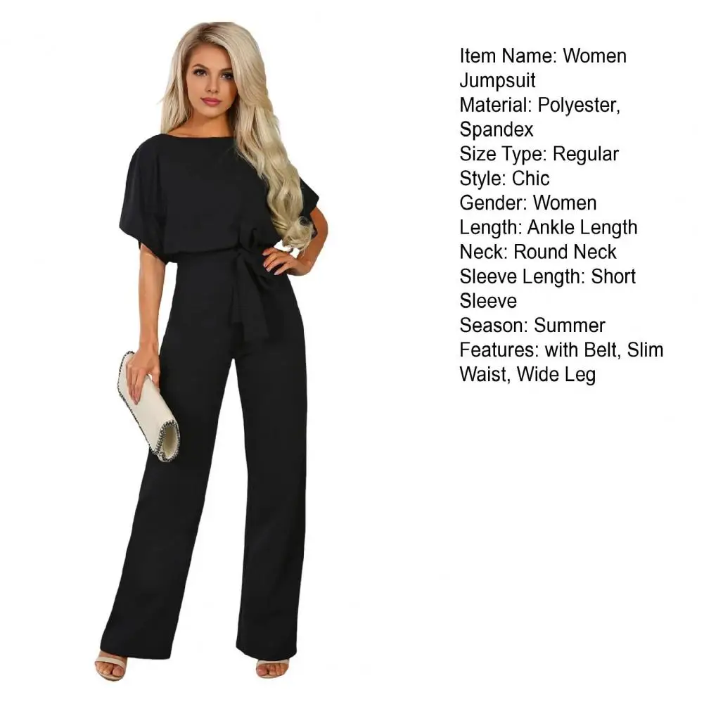 High Quality 2026 Spring Women's Casual Jumpsuits One Shoulder Slash Neck  Romper Full Length Jumpsuit Wide Legs Jumpsuit