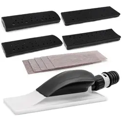 Hand Sanding Block Dust Extraction Grinding Hand Sander Multi-Hole with Sandpaper for Wood Polishing Car Detailing, 70 * 200mm