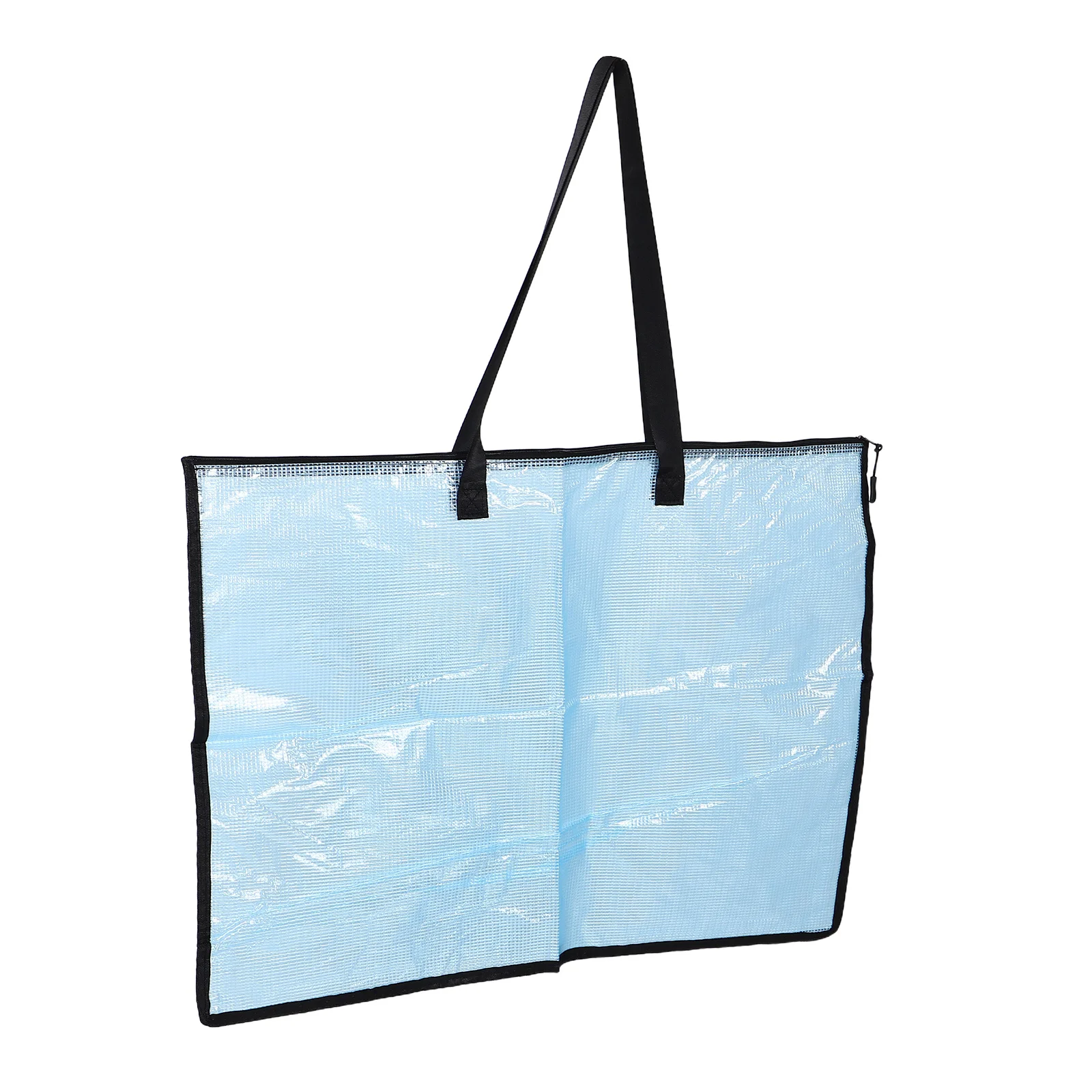 

Transparent Poster Bag 24.76X18.47In Clear Artwork Folder Large Capacity Waterproof Handle Zipper Portfolio Case For Paintings