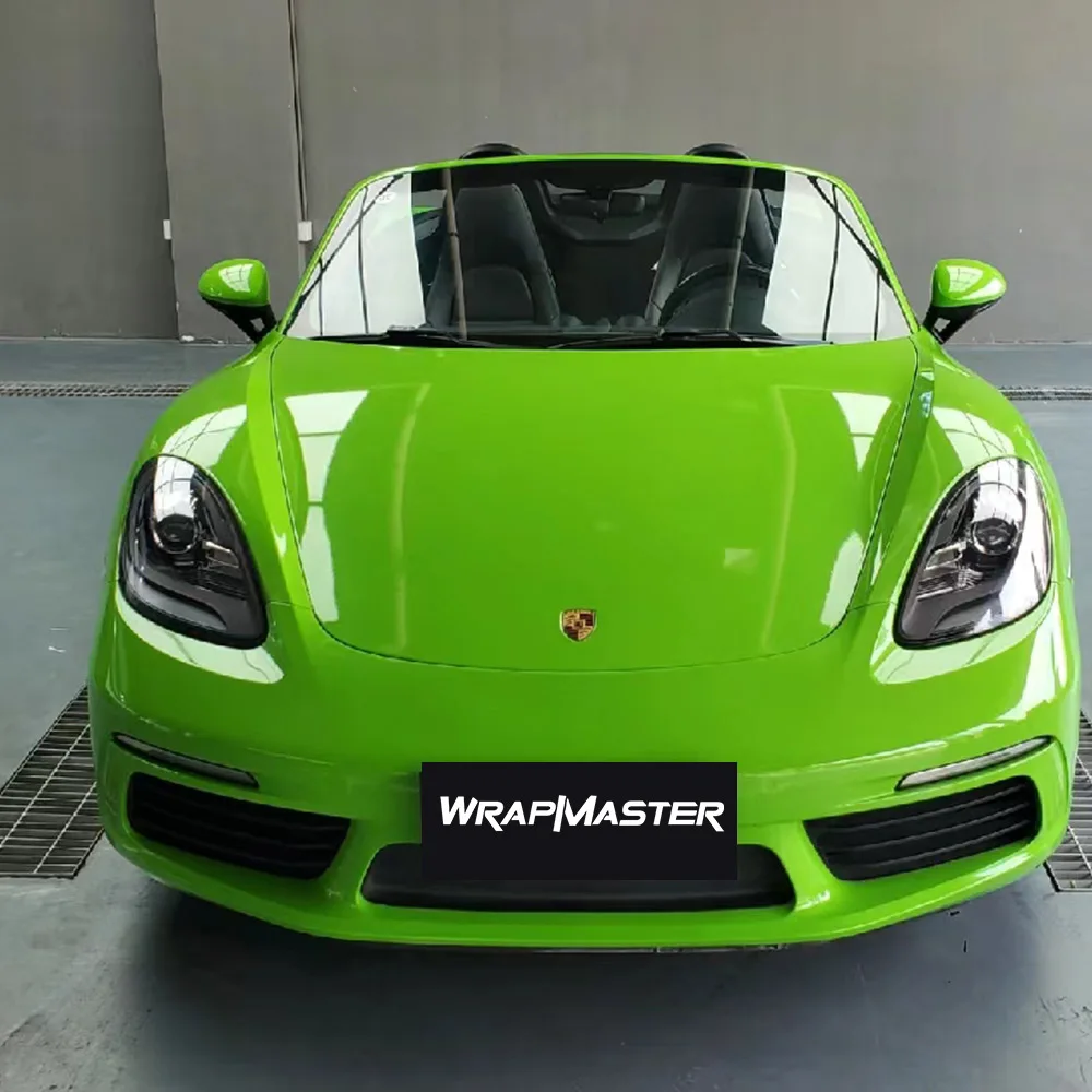 Wrapmaster Glossy PET Viper Green Vehicle Wraps vehicle vinyl wrap colors