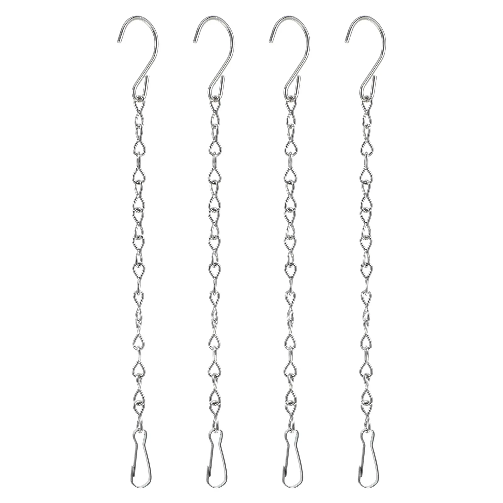 4Pcs Heavy Duty Stainless Steel Hanging Basket Chain for Hanging Plants Flowerpots Bird Houses Wind Chimes Lanterns Garden Decor