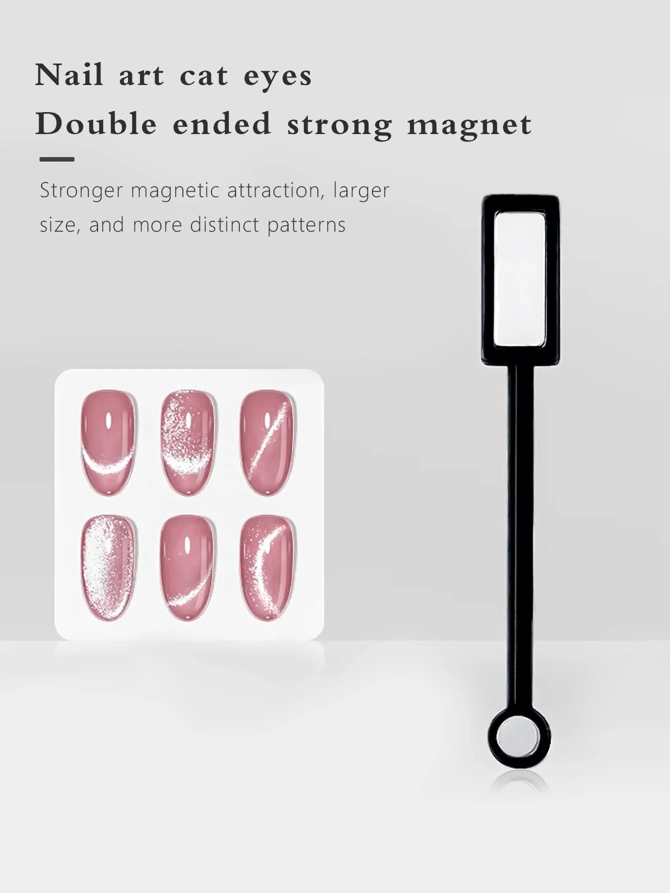 

1pc Strong Dual-Ended Magnet For 3D Cat Eye Gel Nail Polish, Multi-Functional Nail Gel Magnetic Stick