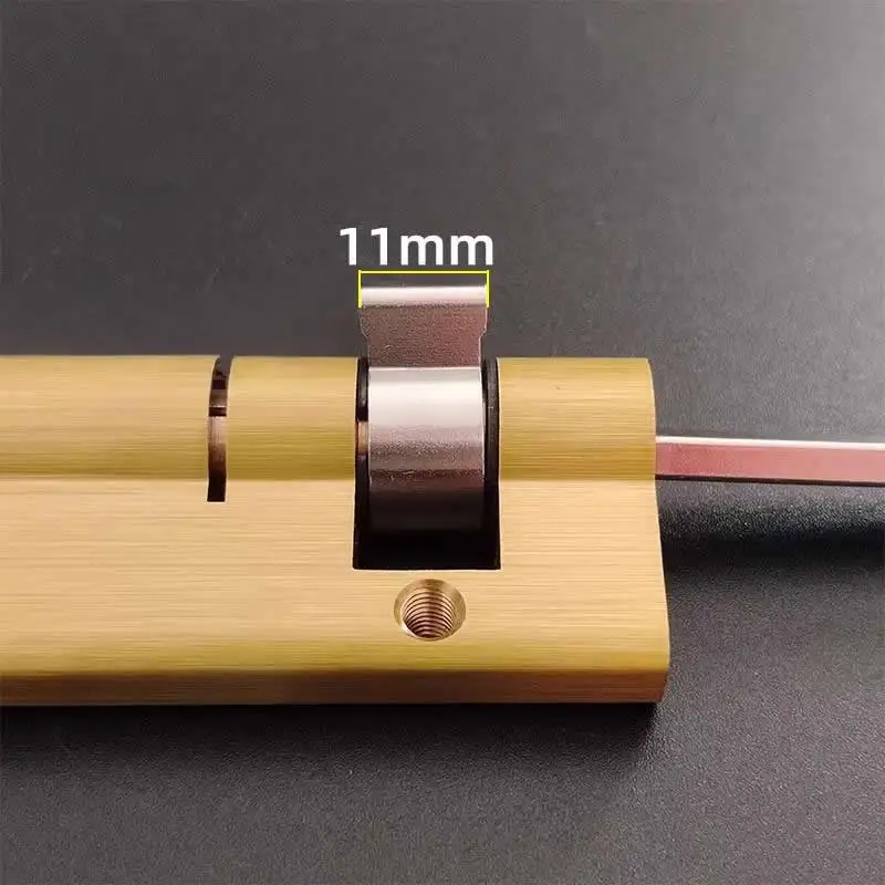 Special Lock Core for Fully Automatic Fingerprint Lock Cylinder H=32mm with 2 keys 8x4mm Flat Rod Anti-Theft Door Emergency Lock