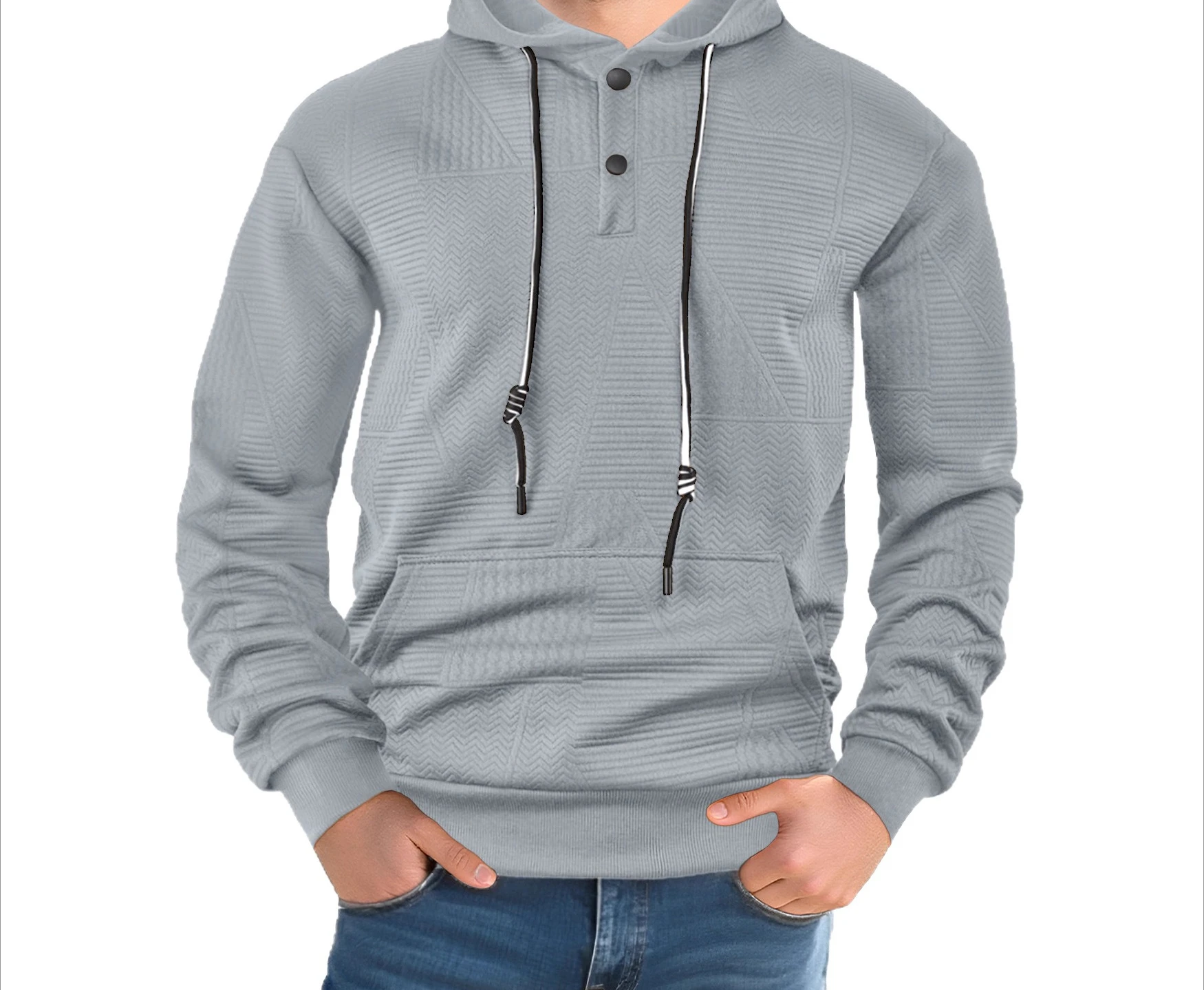 

2025 Spring/Autumn New Hoodie Solid Color Casual Sports Loose Trendy Long Sleeve Hoodie