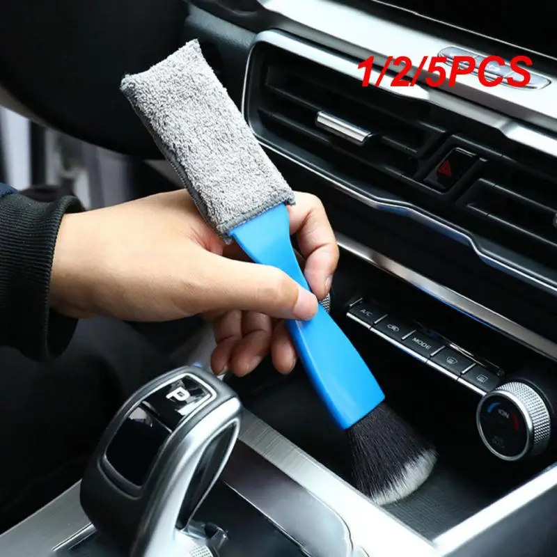 1/2/5PCS Car Cleaning Tools Air Conditioning Air Outlet Cleaning Dust Removal Soft Brush Multifunctional Auto Interior Cleaning