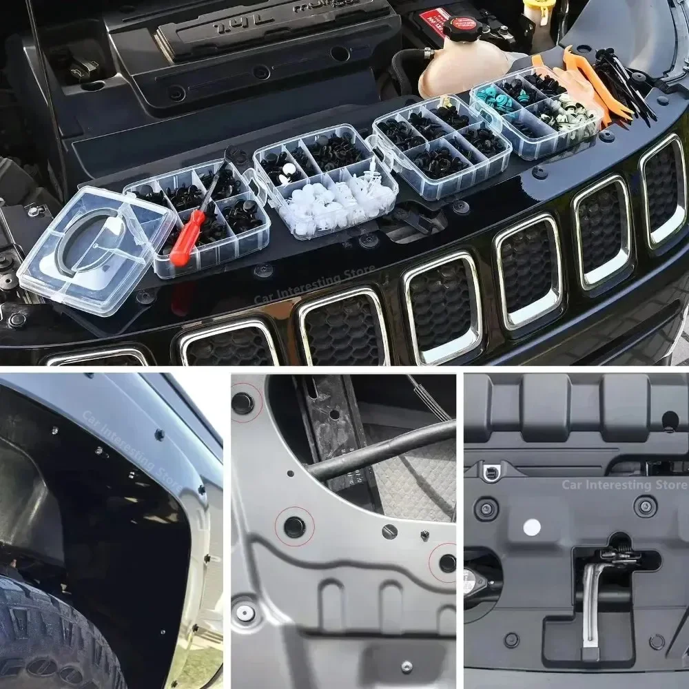 800pcs-100Pcs Car Fastener Clip Kit Fender Rivet Plastic Clips Auto Body Push Retainer Pin Rivet Bumper Door Trim Panel Repair image 3