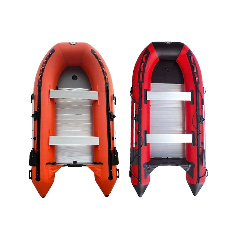 Heavy Duty PVC Inflatable Rubber Boat Aluminum Plywood Floor Sport Boat 380 With CE Certification