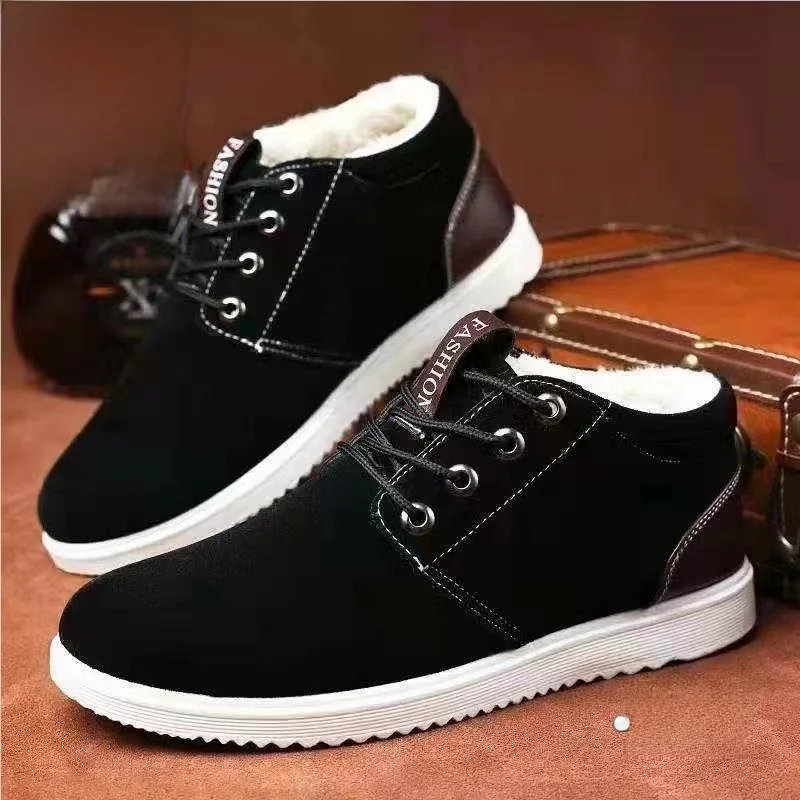 

Новые зимние высокие мужские зимние кроссовки Cotton oes Faionable, повседневные спортивные кроссовки, теплые износостойкие мягкие боты на подкладке Fce