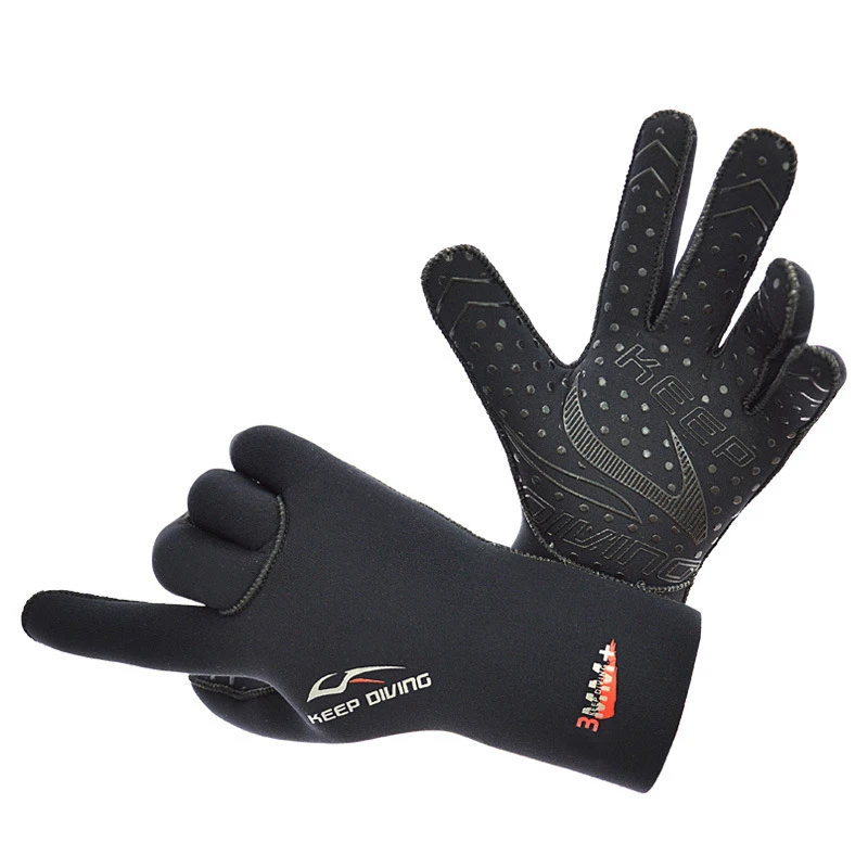 Tauchhandschuhe, Surfen, Neoprenanzug-Handschuhe, 3 mm Neopren, thermisch, rutschfest, flexibel, zum Speerfischen, Schwimmen, Rafting, Kajakfahren, Paddeln – Detail 6