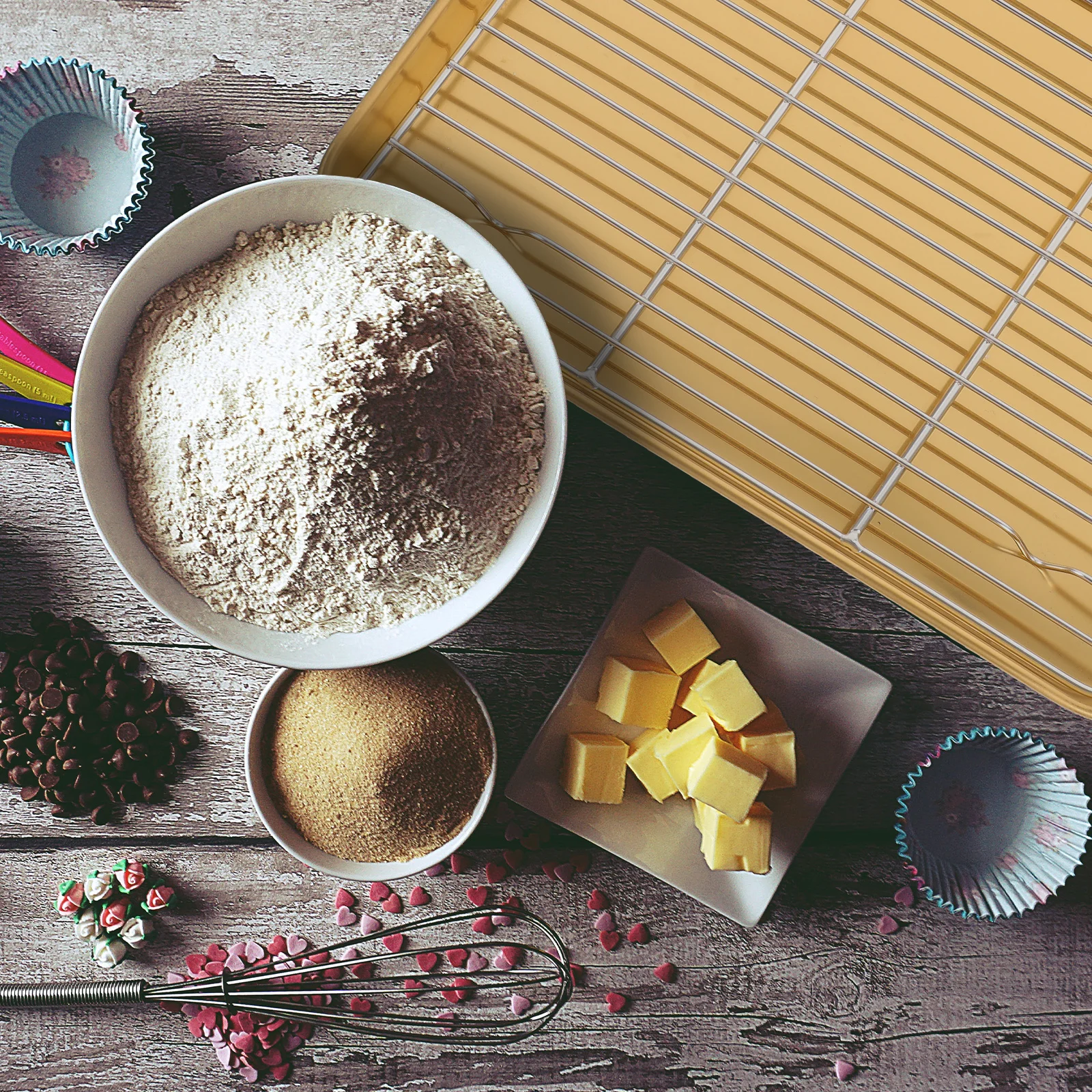 

1 Set Stainless Steel Draining Oil Tray Nonstick Roasting Net For Baking Chicken Fish Vegetables Dishwasher Safe Baking Tray