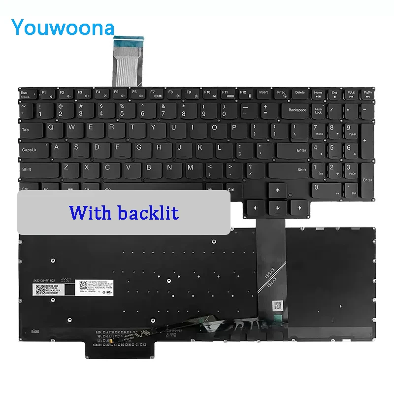 Imagem -02 - Teclado Original do Portátil para Lenovo Legion Y9000p R9000p Irx8 Arx8 Irx8h Arx8h 2023 Novo