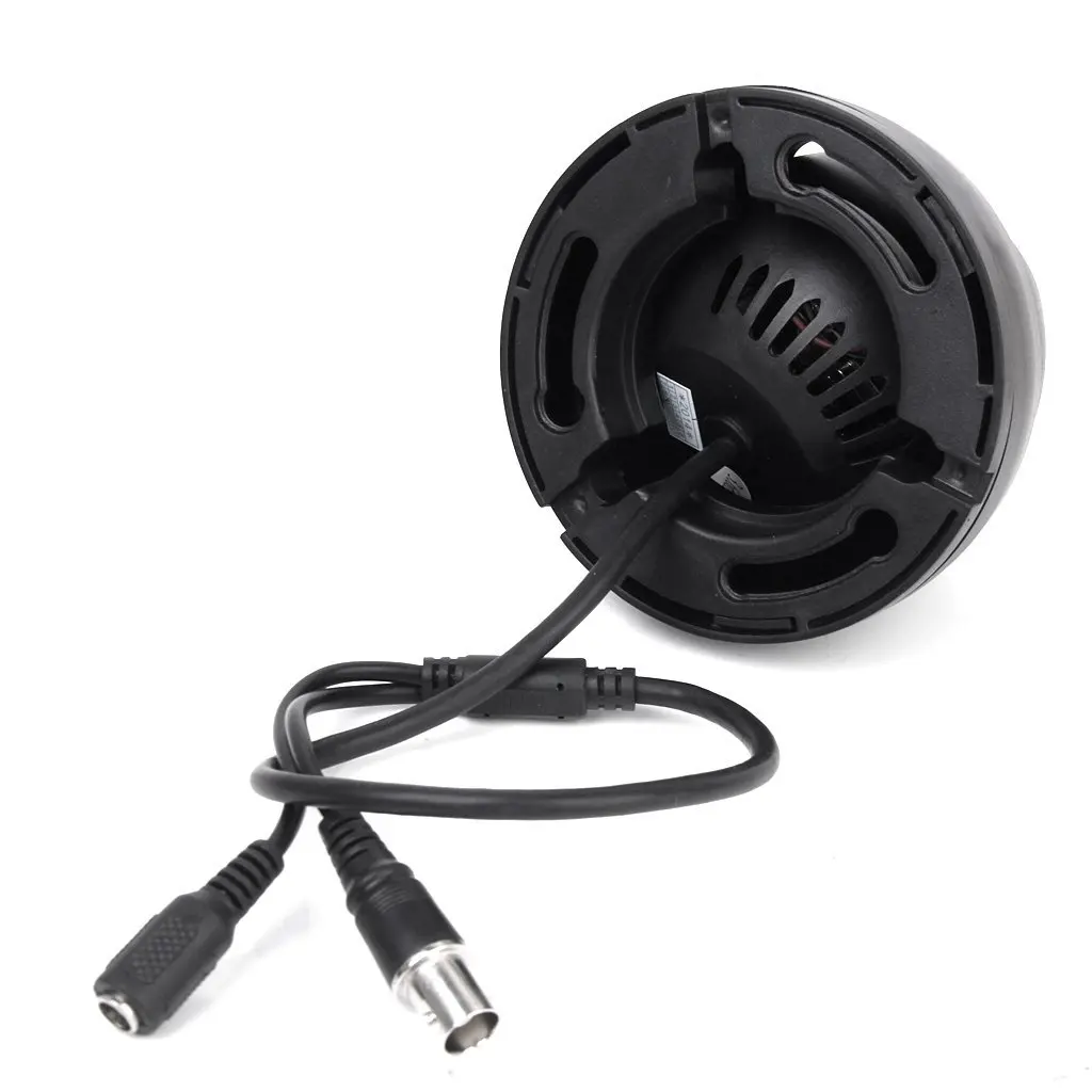 

Y43A-черная камера наблюдения PAL 1/3 "CMOS 700TVL 24 светодиода с ИК-подсветкой 3,6 мм Внутренняя купольная камера видеонаблюдения