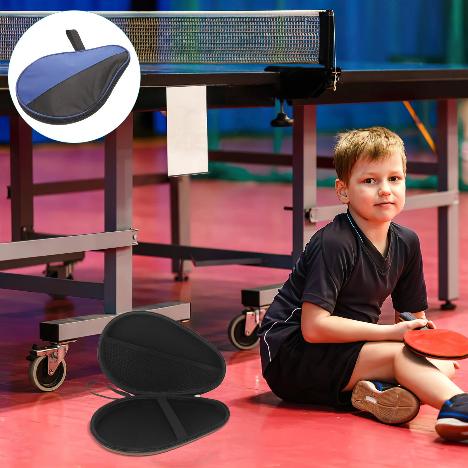 

Table Tennis Racket Bag Protective Storage Case For Paddle Bat Portable Organizer Durable Sports Equipment Cover Reusable