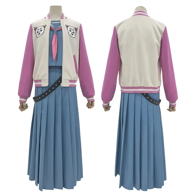 

Gintama Anime Kagura Cosplay Costume Jacket Sailor Jk Uniform Halloween Christmas Animation Convention Latest Version3;b,6/k'5;