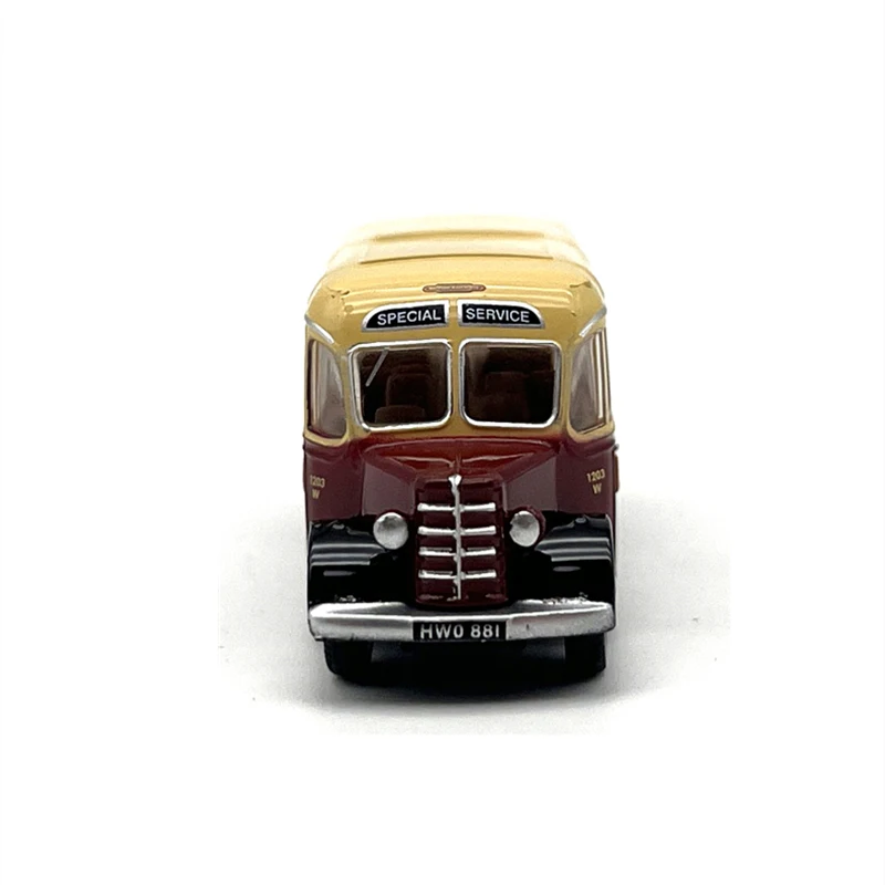 Diecast Alloy 1:120 Scale Retro Bedford City Bus Model Adult Toys Collection Static Display Ornament Gift Souvenir