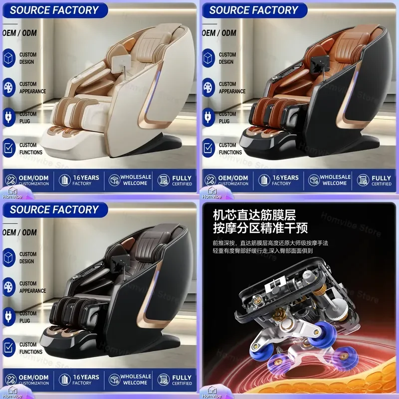 Full Body Massage Chair Zero Gravity SL Track Intelligent Space Capsule Sofa Automatic Home Furniture Recliner