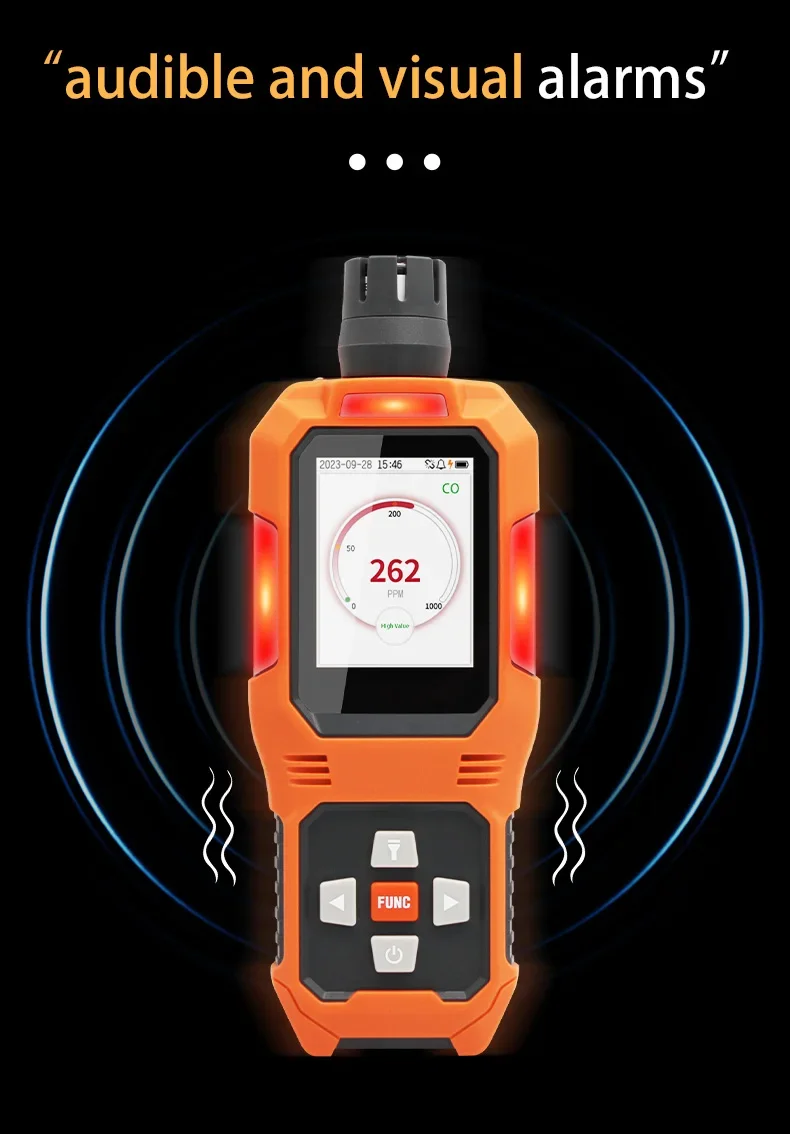 Aikesi O2 Misuratore di ossigeno portatile Analizzatore di gas Rilevatore di gas naturale Rilevatore di gas combustibile 0~30% VOL
