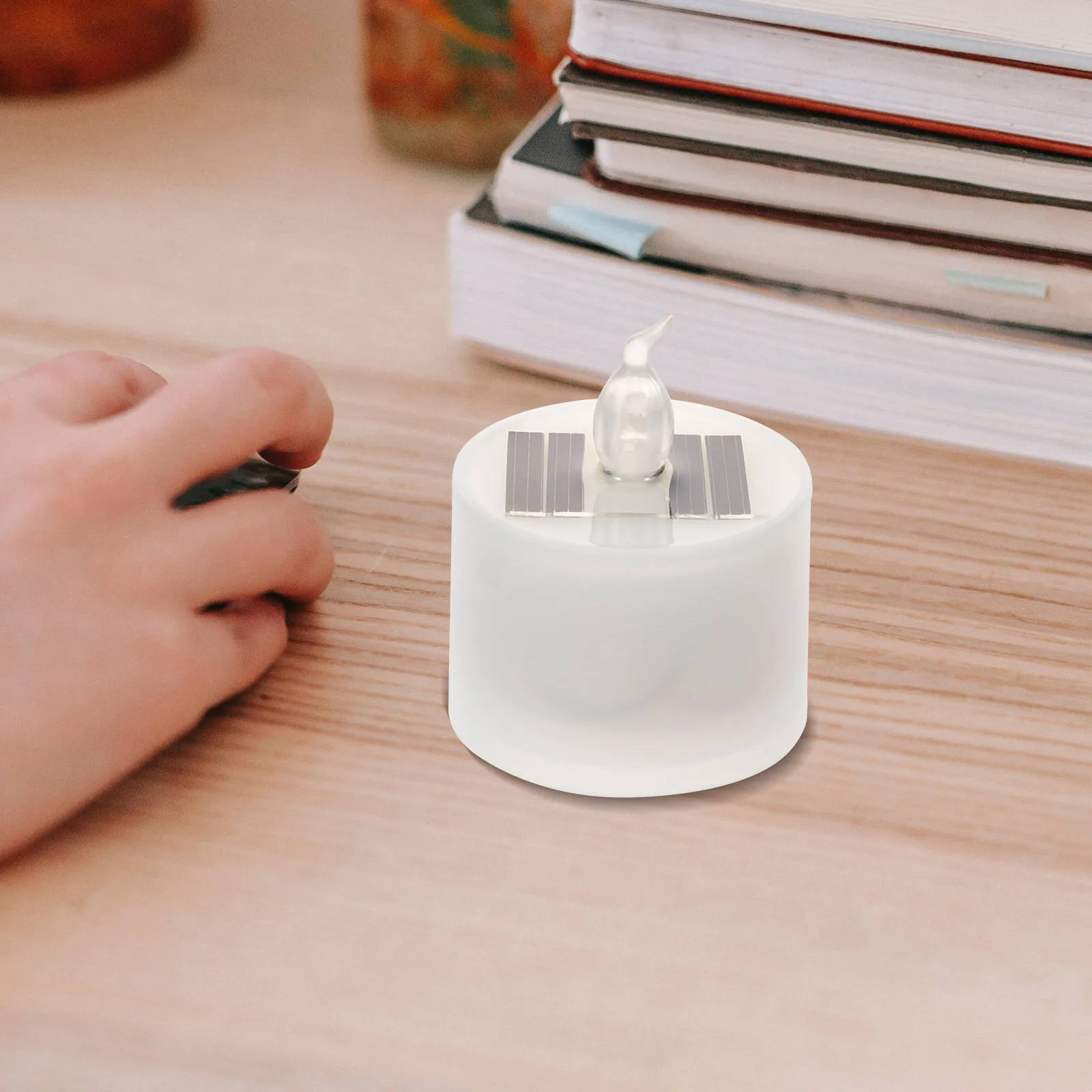 4pcs Light Waterproof LED Tea Lamps Solar Tealight Outdoor Solar Led Light Powered Tealight LED Lighting