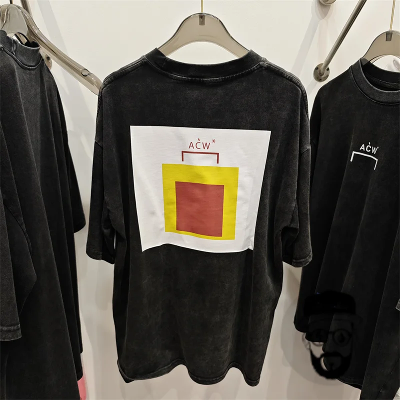 high-quality water washed black A COLD WALL T Shirt Men Women T-shirt Oversize  Washed A-COLD-WALL* Tee ACW Tops