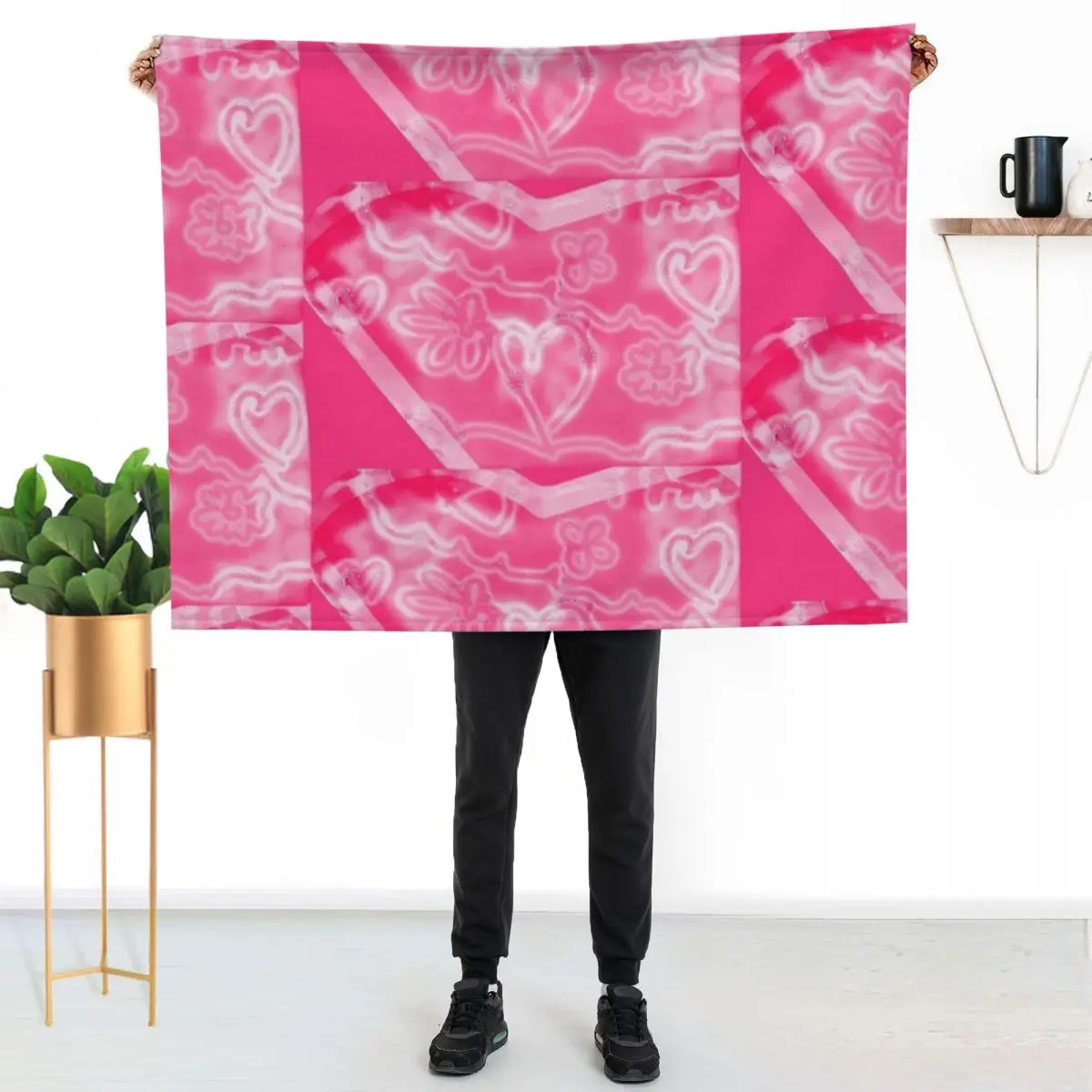 

hearts y2k pink Throw Blanket Stylish Couch Blanket for Home Living Room