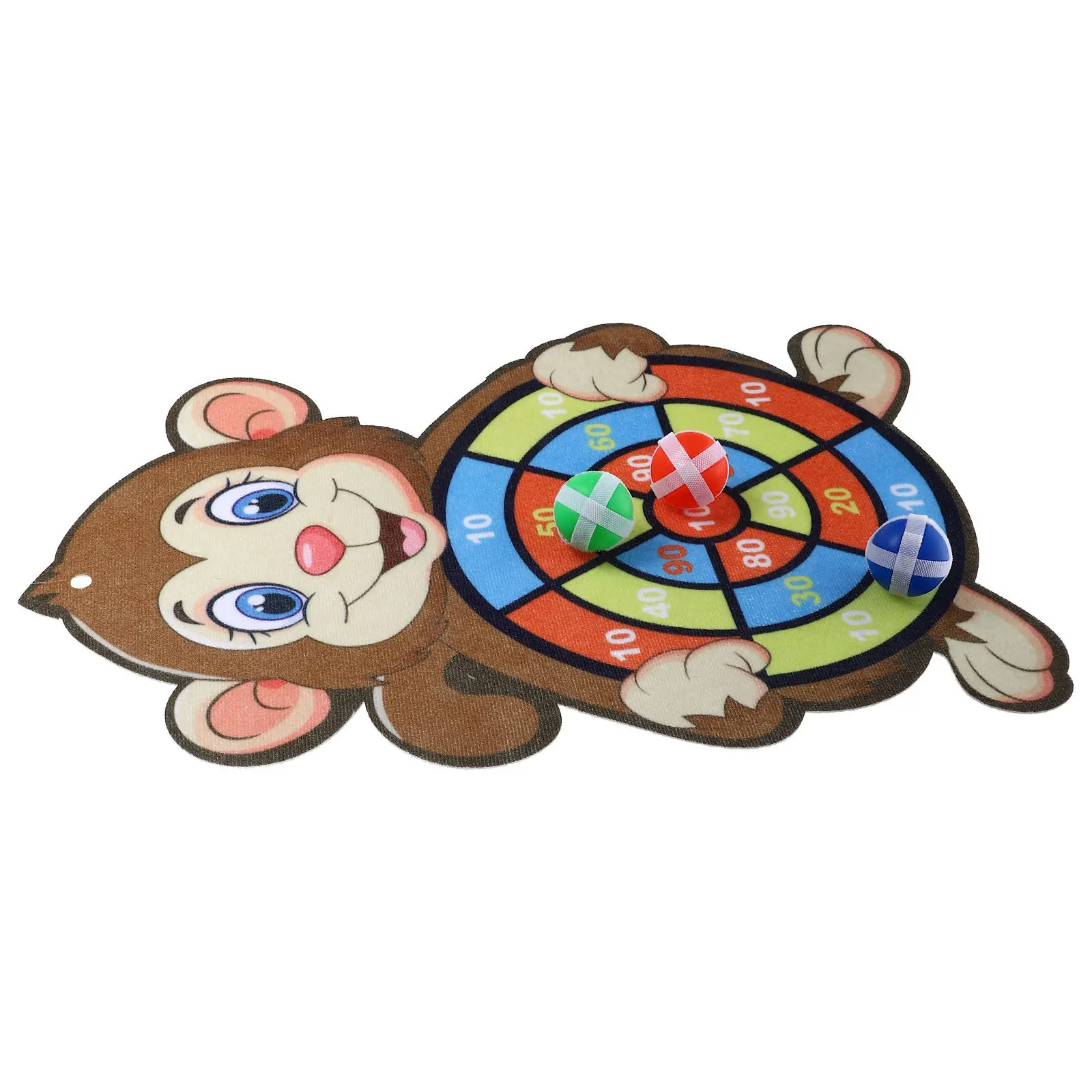 1Set Cartoon Sticky Ball Dart Board Indoor Game Set Party Board for Hand Eye Coordination Motor Skills Practice