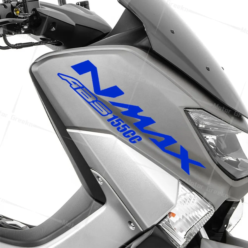 For NMAX 155 Nmax160 Nmax150 Nmax125 2Pcs Reflective Sticker Motorcycle Accessories Scooter Logo Side Strip Fairing Vinyl Decals 6
