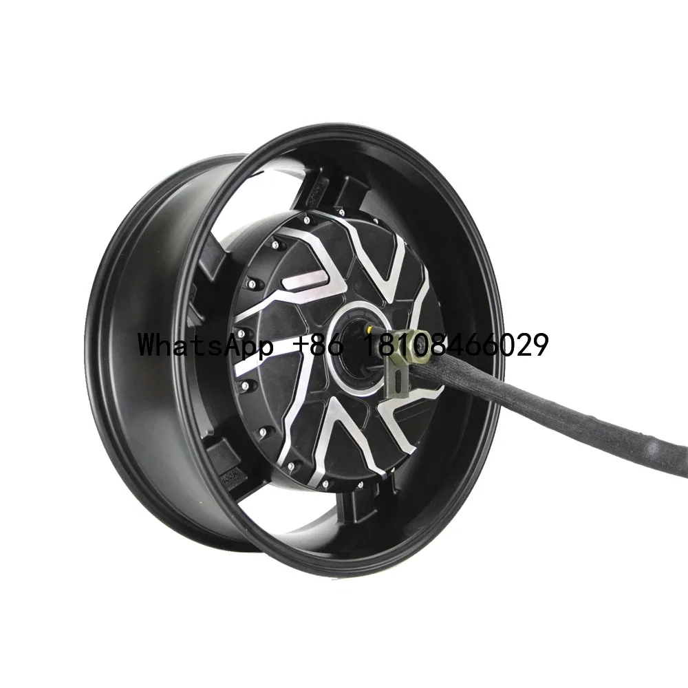 High power 17 x6.0 inch qs motor 8000w 50H V2 Electric Motorcycle Hub Motor