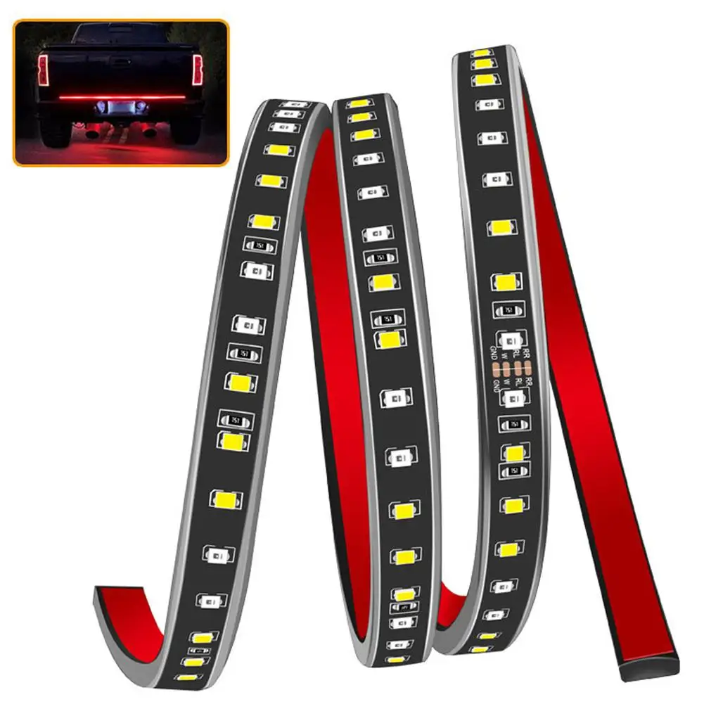 

48/60 Inch Truck LED Tailgate light Strip Running Brake Turn Signal Lamp Warning Brake Reverse Tail light Bar for Car Picku T7Z8